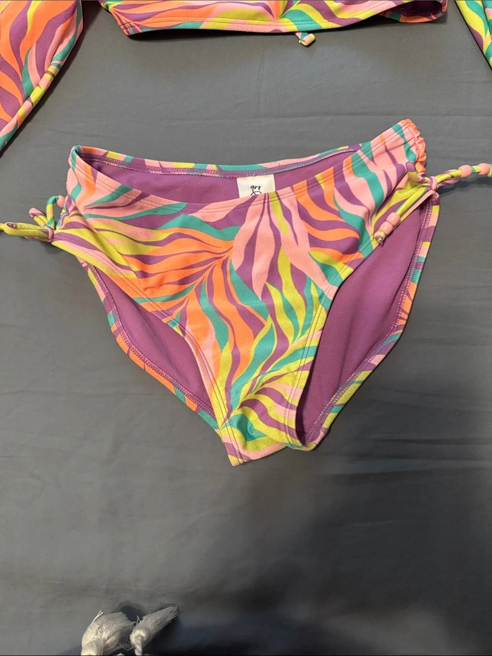 art class Girls Purple Multi-Color Long Sleeve Swim Set